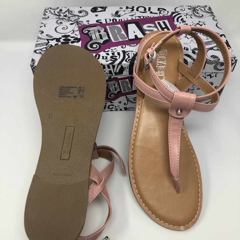 Brash ZODEN Pink Gladiator Sandals New With Box - Picture 4 of 4